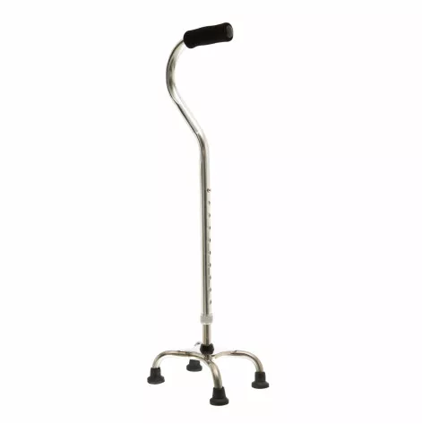 Four-legged cane Quadropod with an enlarged base MED1-N19lb