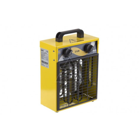 Купить Обогреватель тепловая пушка Ballu BHP-ME-3, 3000Вт, 35м2, мех. упр-ние, жёлтый (BHP-ME-3). Изображение №1