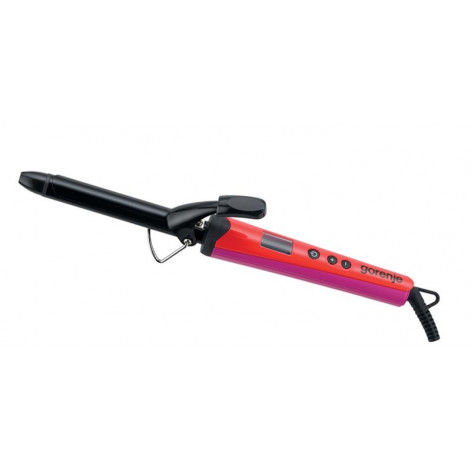Gorenje HC19PR hair curler/LCD display/ceramic coating/red