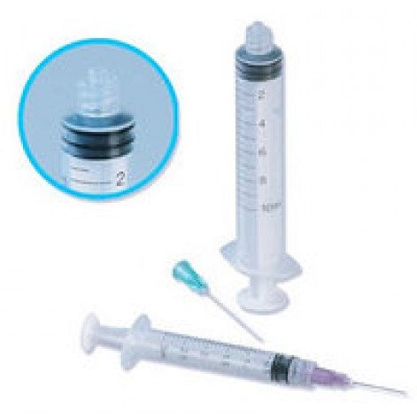 Syringe VM 5 (6) ml, 3-component Luer, with a dressed needle No. 10