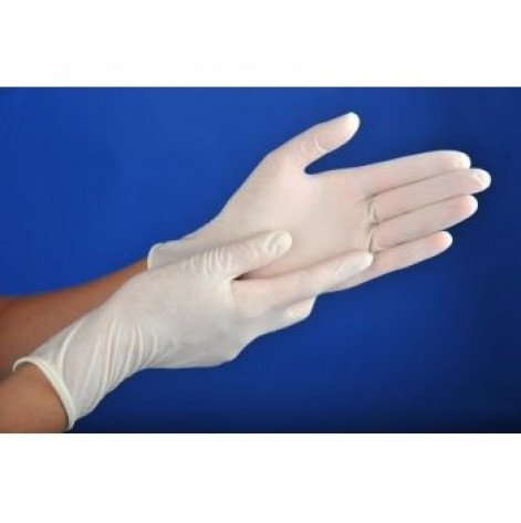 Gloves medical examination latex powdered, smooth sterile M, VM
