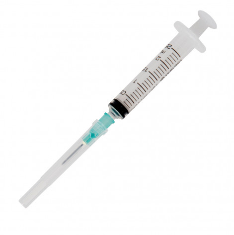 Syringe 2 ml 3-component with needle 0.6*30 IGAR