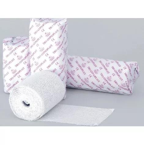 Купить Бинт гипсовый  TRO-GYPSOPLAST 10см х 2.7м, TROGE (32002). Изображение №1