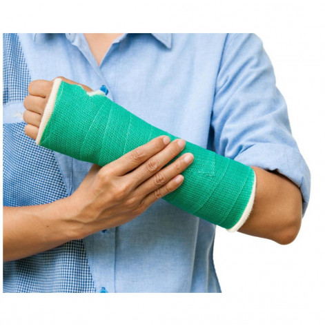 Orthopedic medical bandage GR CAST, fiberglass 360 cm x 5.1 cm, green