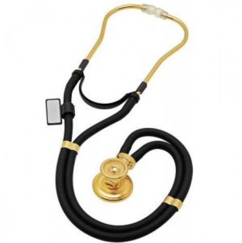 Stethoscope Gold MDF 767K Deluxe Sprague Rappaport 2 in 1 Black