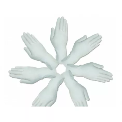 Latex examination gloves 