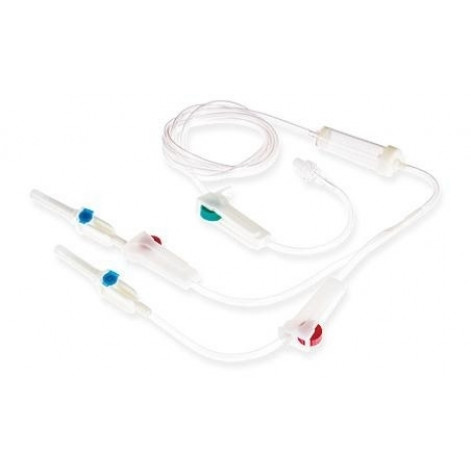 Купити Одноразова система для вливання інфузійних розчинів “MEDICARE”  (Luer Slip) (5468). Зображення №1