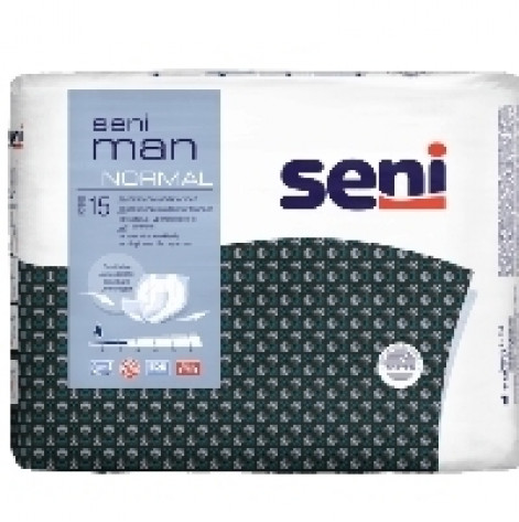 Купити Прокладки урологічні (4 краплі) для чоловіків Sеni MAN екстра № 15 (78740). Зображення №1
