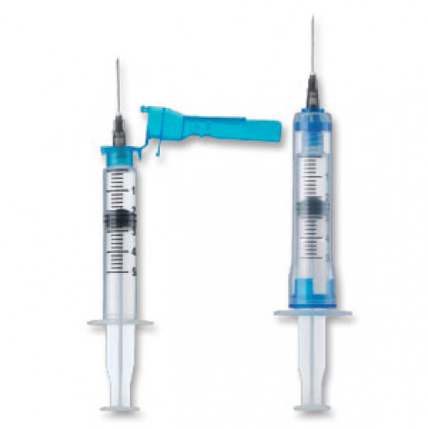Syringe VM, self-locking, spring loaded, 0.1ml, 27Gx3/8 (0.4x10mm)