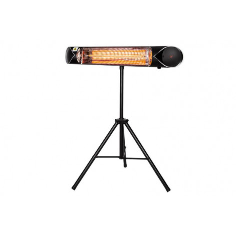 Купить Обогреватель инфракрасный Ardesto IH-2000-CBN2B + ножка IH-TS-01, 2000 Вт, карбоновый (IH-2000-CBN2B_IH-TS-01). Изображение №1
