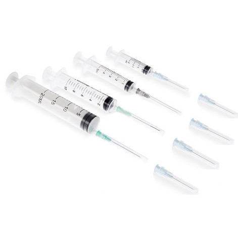 Single-use injection syringe, Luer slip 
