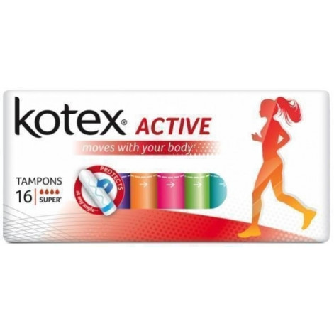 Купить Тампоны KOTEX Active Super  №16 (79771). Изображение №1