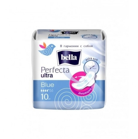 Pads Bella Perfecta Ultra Blue 10pcs 4 drops