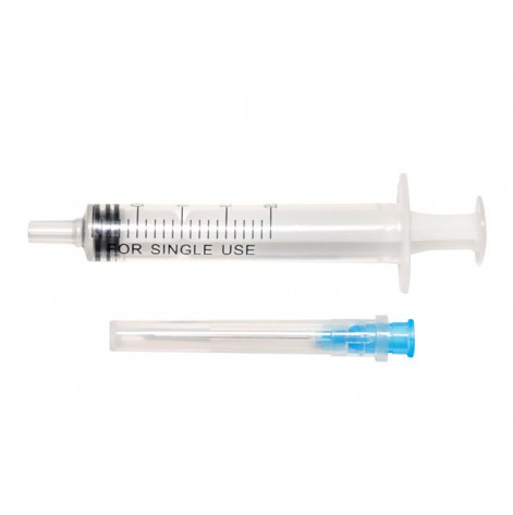 Syringe VM 2.0, 2.5 ml, 3-component Luer slip, with a #10 needle