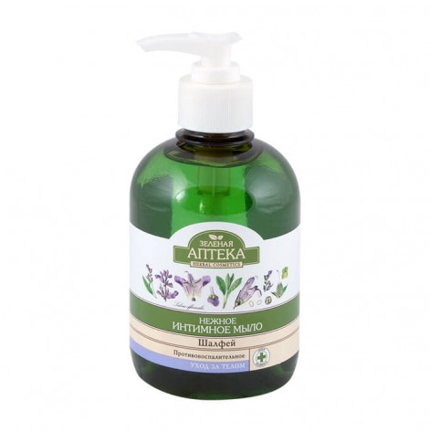 Green pharmacy gentle intimate soap sage 370 ml