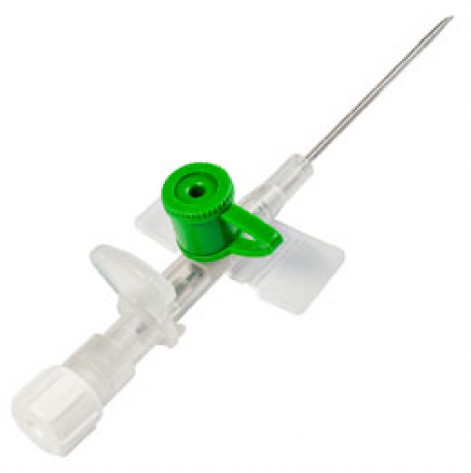 Single-use intravenous cannula, polyurethane, 20G x11/4