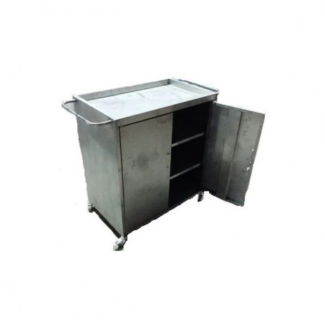 Medical trolley on wheels, trolley for disinfectants TDR