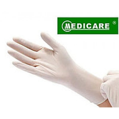 Non-sterile latex examination gloves without powder L Concept