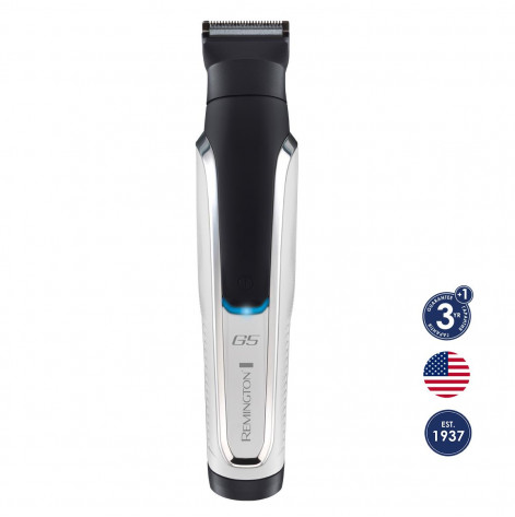 Купить Набор для стрижки Remington PG5000 GRAPHITE SERIES, 90 мин, лит.ак., LED, насадки 9 шт, белый/черный (PG5000). Изображение №1