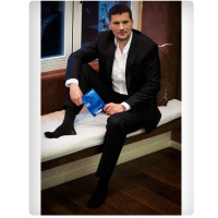 Men's open-toed compression stockings (beige) 2 compression p2