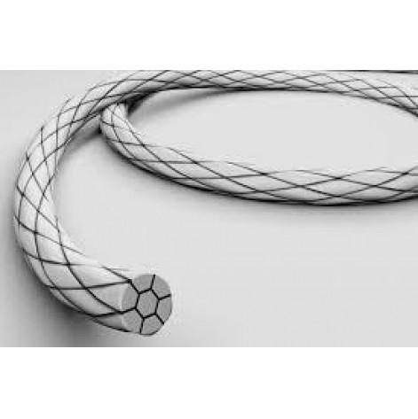 Nylon polyamide braided USP4/0, needle 15 mm, 3/8 round, cutting, thread: 75 cm