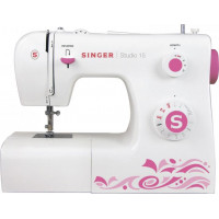 Швейная машина Singer Studio 15, электромех., 11 швейных операций, белый/розовый