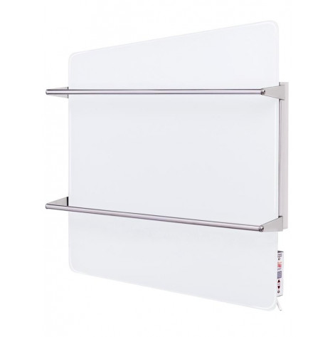 Glass heated towel rail with thermostat Sun Way SWGT-RA400-9003