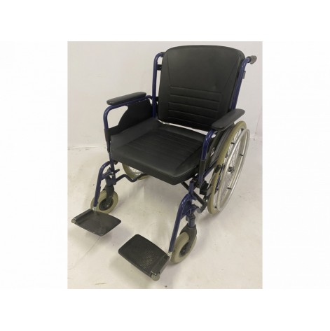Купить Инвалидная коляска каталка кресло широкая для человека до 150 кг (53-73-VER). Изображение №1
