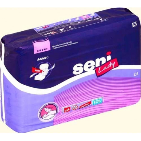 Urological pads (5 drops) for women Seni Lady super No. 15