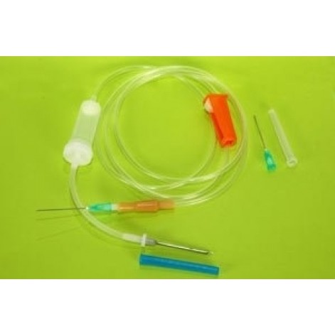 Disposable system for infusion of infusion solutions, blood and blood substitutes “MEDICARE” (Luer Lock)