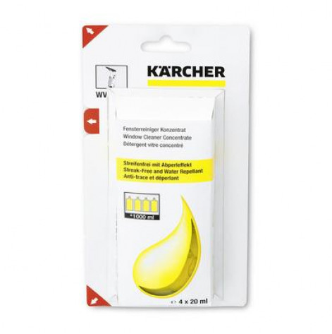 Купить Концентрат для чистки стекол Karcher, 4х20 мл (6.295-302.0). Изображение №1