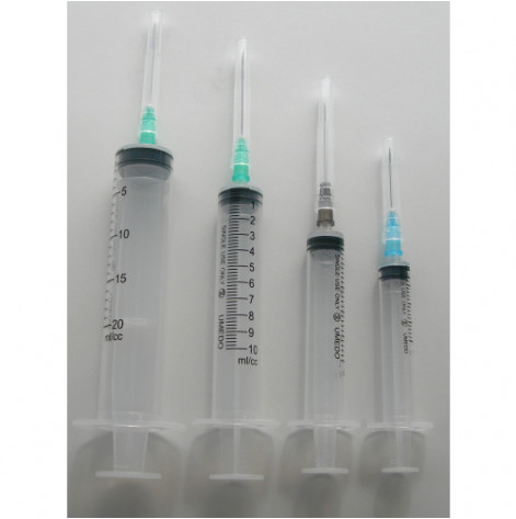 Umedo Group syringe 3-component 1 ml with needle 26G( 0.45 x 13mm) LUER slip