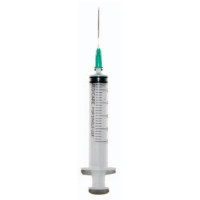 3-component syringe with a LUER LOCK needle (1.2 x 38mm) 