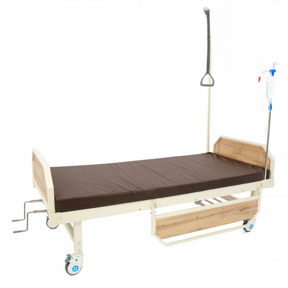 Кровать для лежачих больных MED1-C09UA (бежевая) Медтехника Мед1.ltd