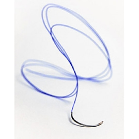 Polyamide monofilament 2/0 cutting 75cm, needle 25mm 3/8 cola Olimp