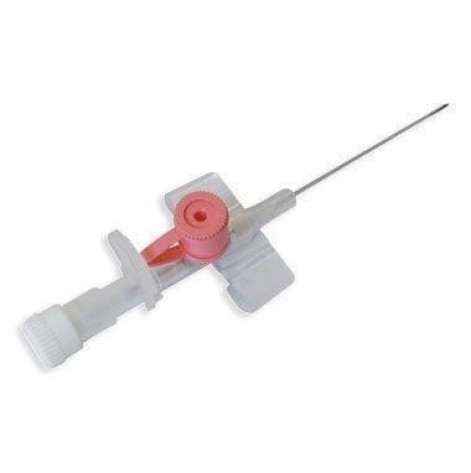 Intravenous cannula with injection valve 