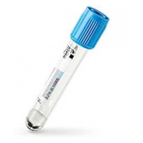 Vacuum tube Vacumed (100 pcs/pack) 13x75 mm, 3.6 ml sterile, sodium citrate 3.8%, light blue cap