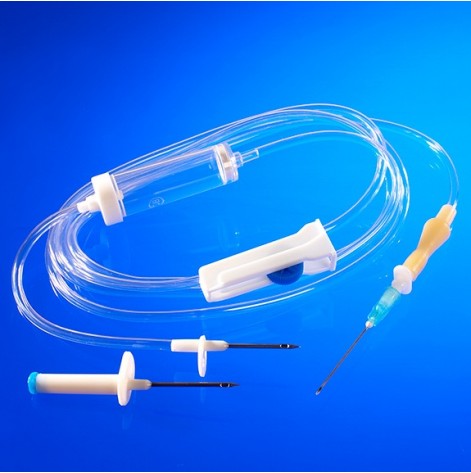 Device for infusion of infusion solutions, PR-VM needle in needle, VM