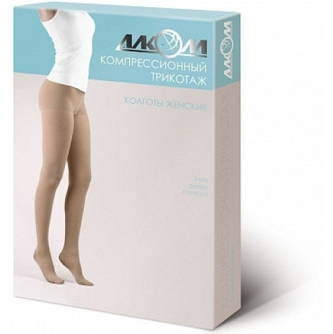 Women's tights 1 compression without socks (beige) UNI p1