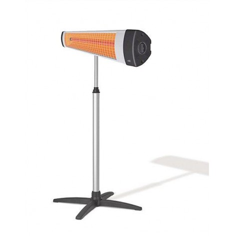 Infrared heater ALF 3000 + leg, 3 kW, up to 30 m2, wall or floor installation, flametin