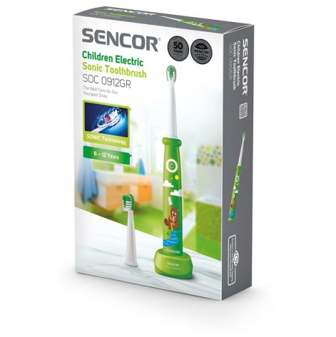 Купити Електрична зубна щітка Sencor SOC0912GR, 6-12 років (SOC0912GR). Зображення №1