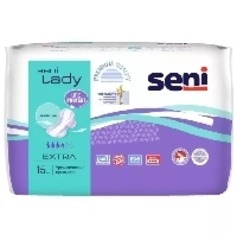 Купити Прокладки урологічні (4 краплі) для жінок Seni Lady екстра № 15 (78729). Зображення №1