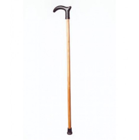 Wooden cane with plastic handle 22 mm