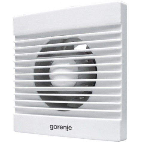 Купить Вытяжной вентилятор Gorenje BVN100WS, 15 Вт, 70 м3/ч, 2400 об./мин, белый (BVN100WS). Изображение №1