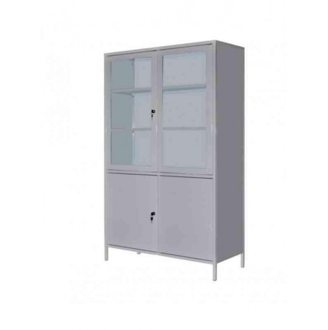 Double-leaf medical cabinet with a safe shm-2s