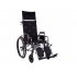 Multifunctional aluminum stroller Recliner Modern with reclining back and brakes for an assistant color: chrome