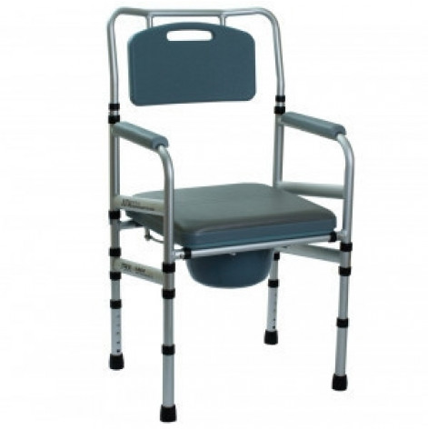Folding Toilet Chair with Upholstered Seat OSD-LY901