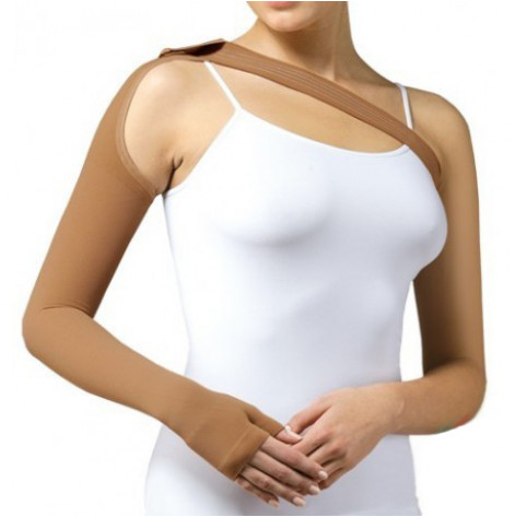 Sleeve compression with a shoulder pad compression I p.4