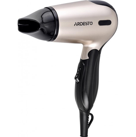 Hair dryer Ardesto HD-503T travel / 1200 W / folding handle / 2 speeds / 2 temp. mode/silver black
