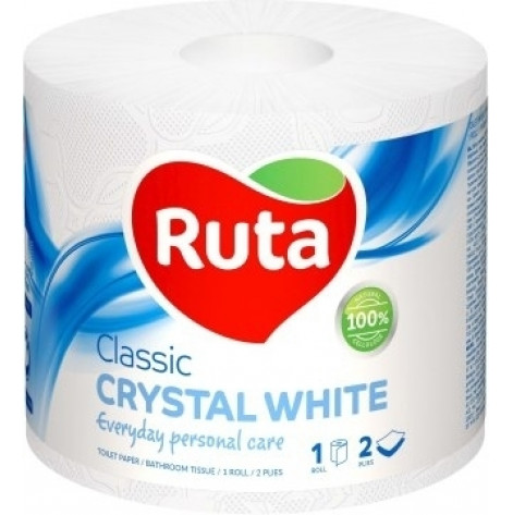 Купити Туалетний папір Ruta Classic Crystal White 1 шт.  (61329). Зображення №1